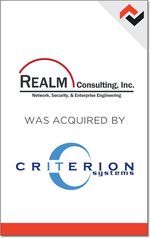 Rock Hall Partners: GovCon Merger & Acquisition Specialists - Realm - Criterion